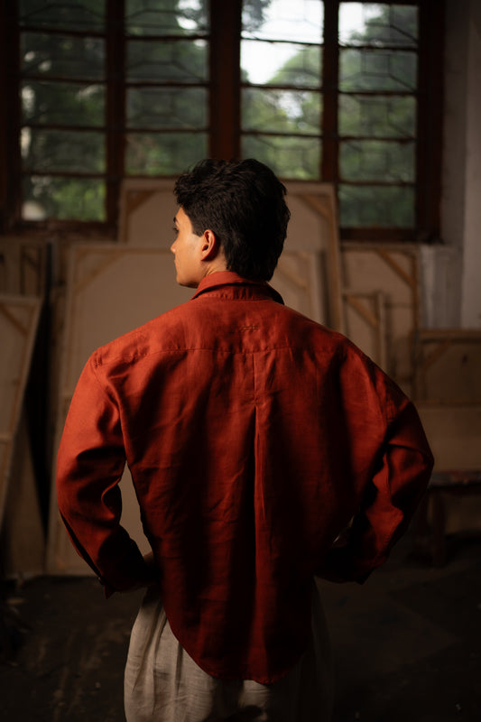 Simple Untitled Shirt: 火/Huǒ — Ember