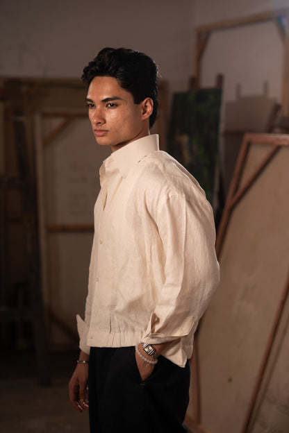Simple Studio Shirt: 金/Jīn — Porcelain