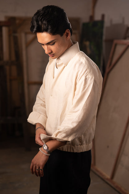 Simple Studio Shirt: 金/Jīn — Porcelain
