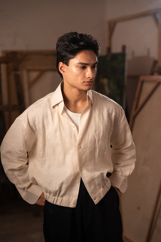 Simple Studio Shirt: 金/Jīn — Porcelain