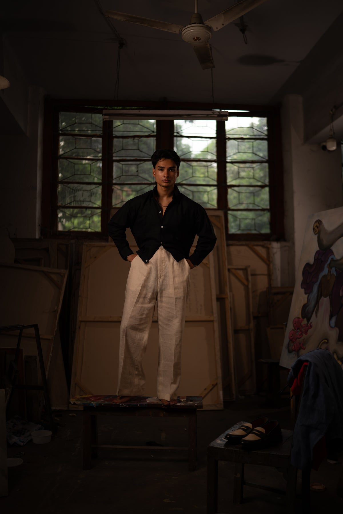 Simple Studio Shirt: 水/Shuǐ — Deep Water