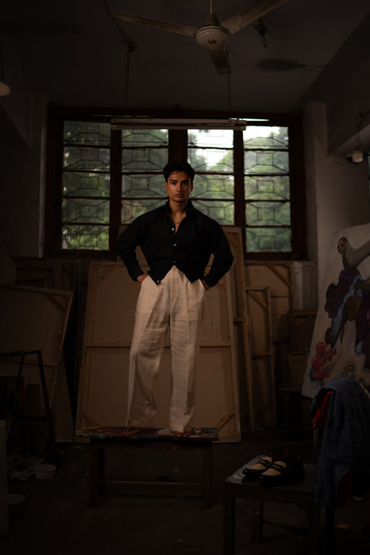 Simple Studio Shirt: 水/Shuǐ — Deep Water