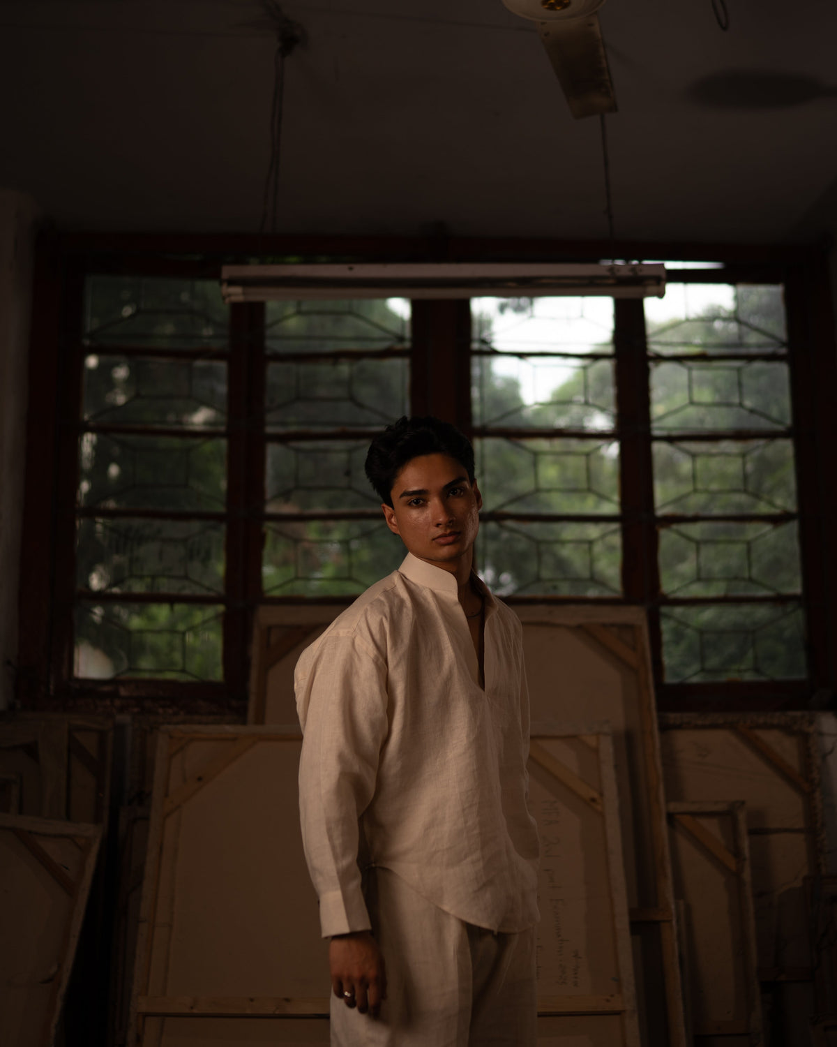 Simple Sunday Shirt: 金/Jīn — Porcelain
