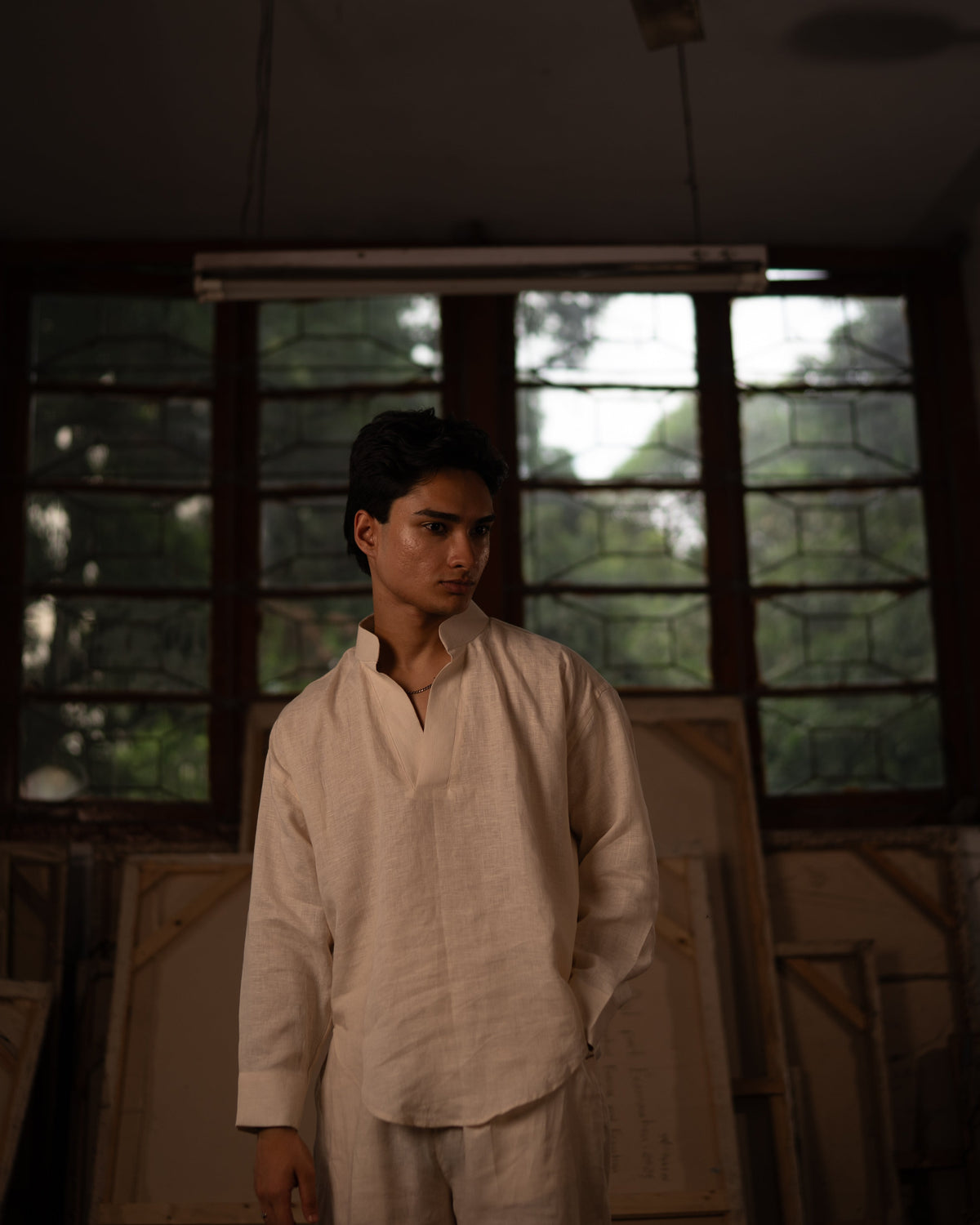 Simple Sunday Shirt: 金/Jīn — Porcelain