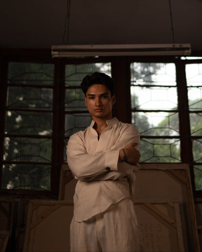 Simple Sunday Shirt: 金/Jīn — Porcelain
