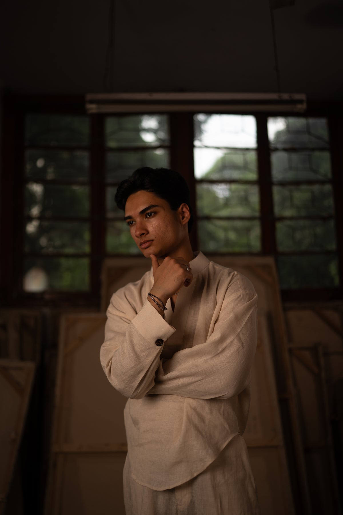 Simple Sunday Shirt: 金/Jīn — Porcelain