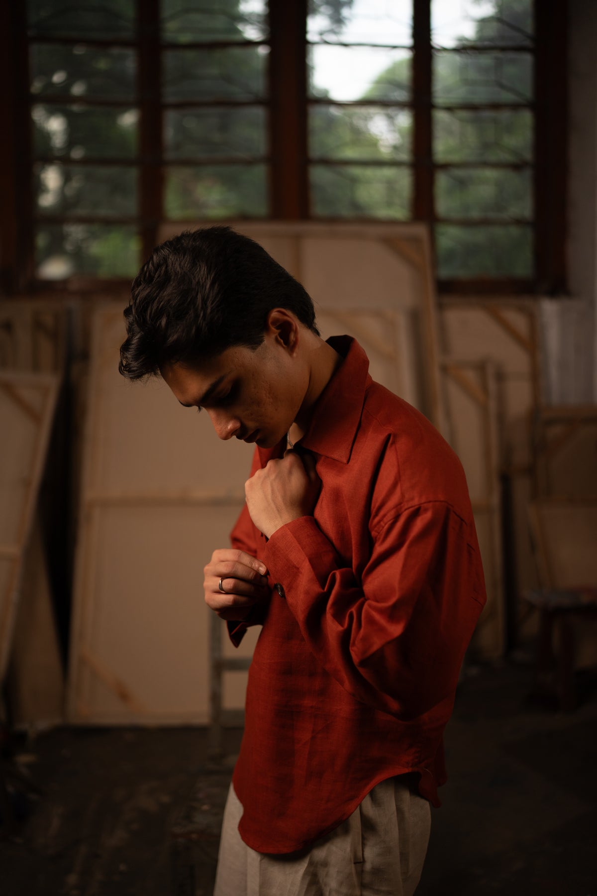 Simple Untitled Shirt: 火/Huǒ — Ember