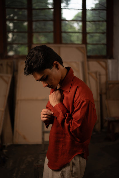 Simple Untitled Shirt: 火/Huǒ — Ember