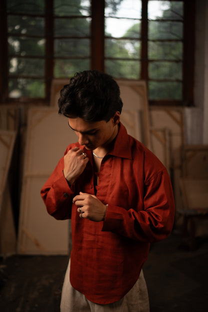 Simple Untitled Shirt: 火/Huǒ — Ember