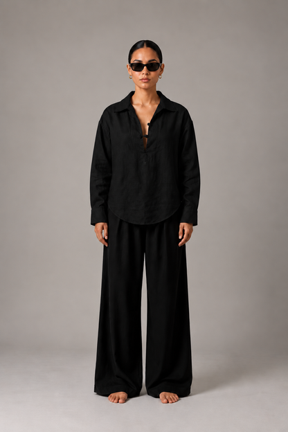 Simple Untitled Shirt: 金/Jīn — Moonless