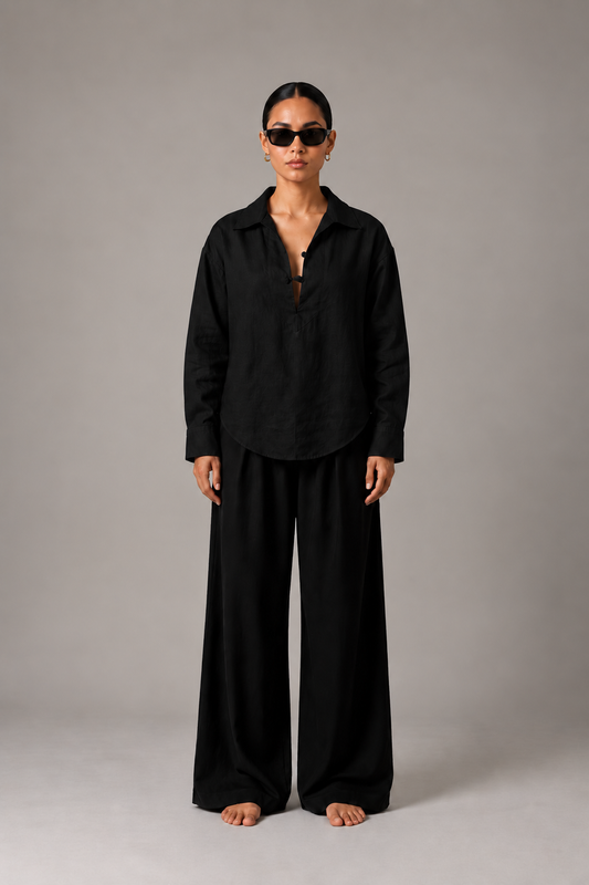 Simple Untitled Shirt: 金/Jīn — Moonless