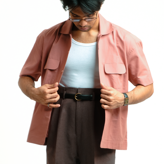 Simple Trousers: One Piece Constructed Belt Loops in Grey