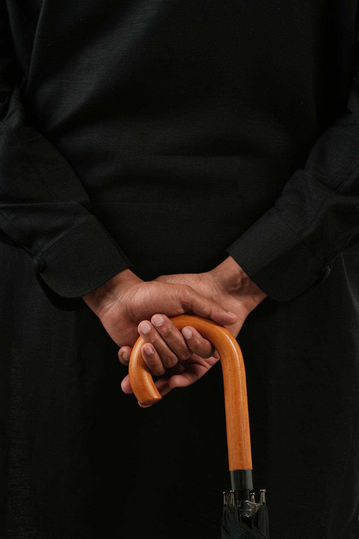 রাত্রি - Black Linen Kurta
