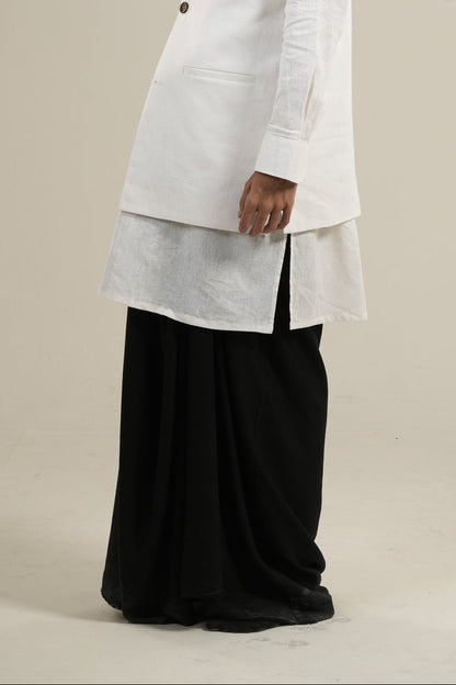 গভীর - Black Linen Lungi